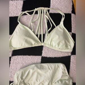 Xhilaration Green 2 piece swim